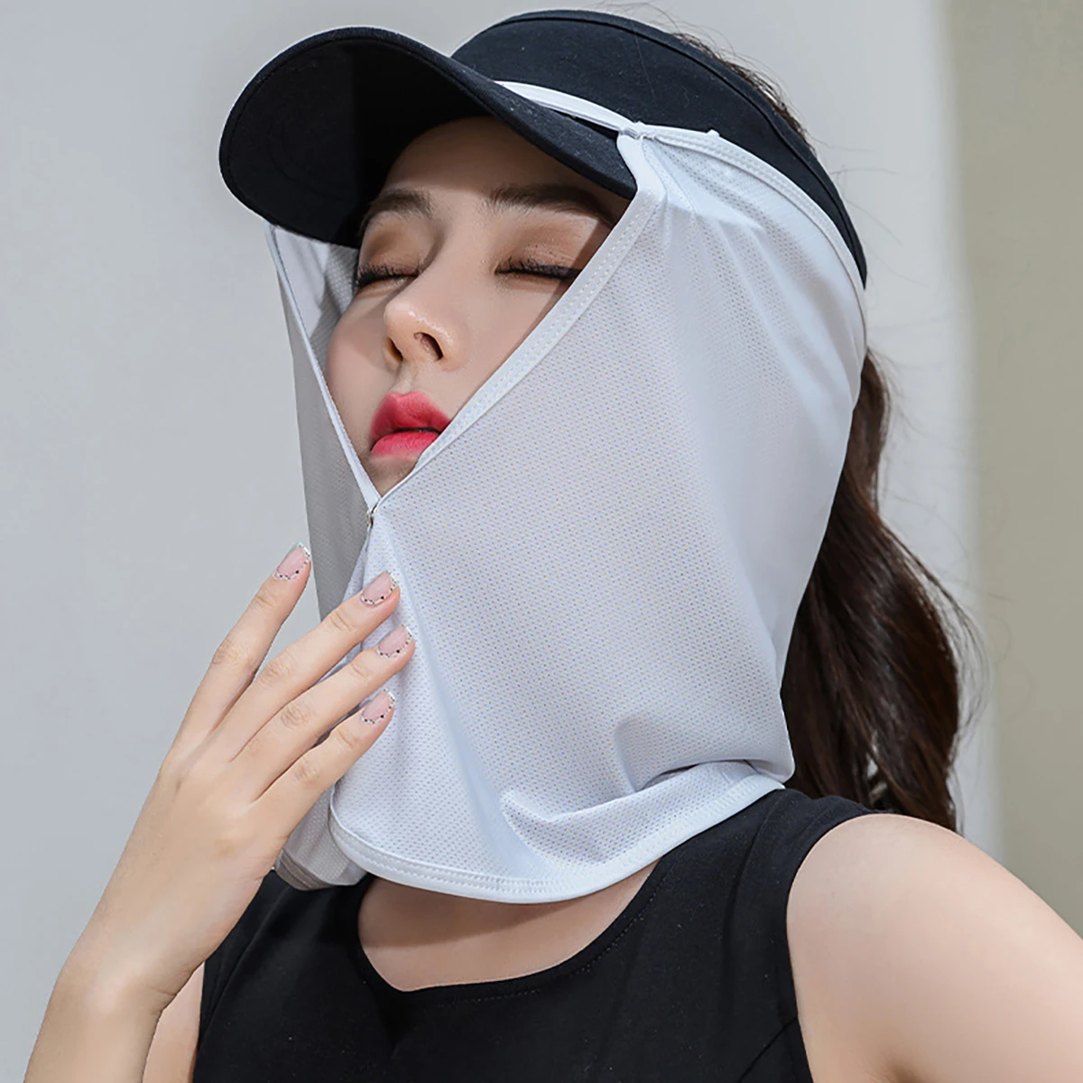 Snel drogende vismuts met gezi - Fishing Mask Sun Protection recensie en prijs