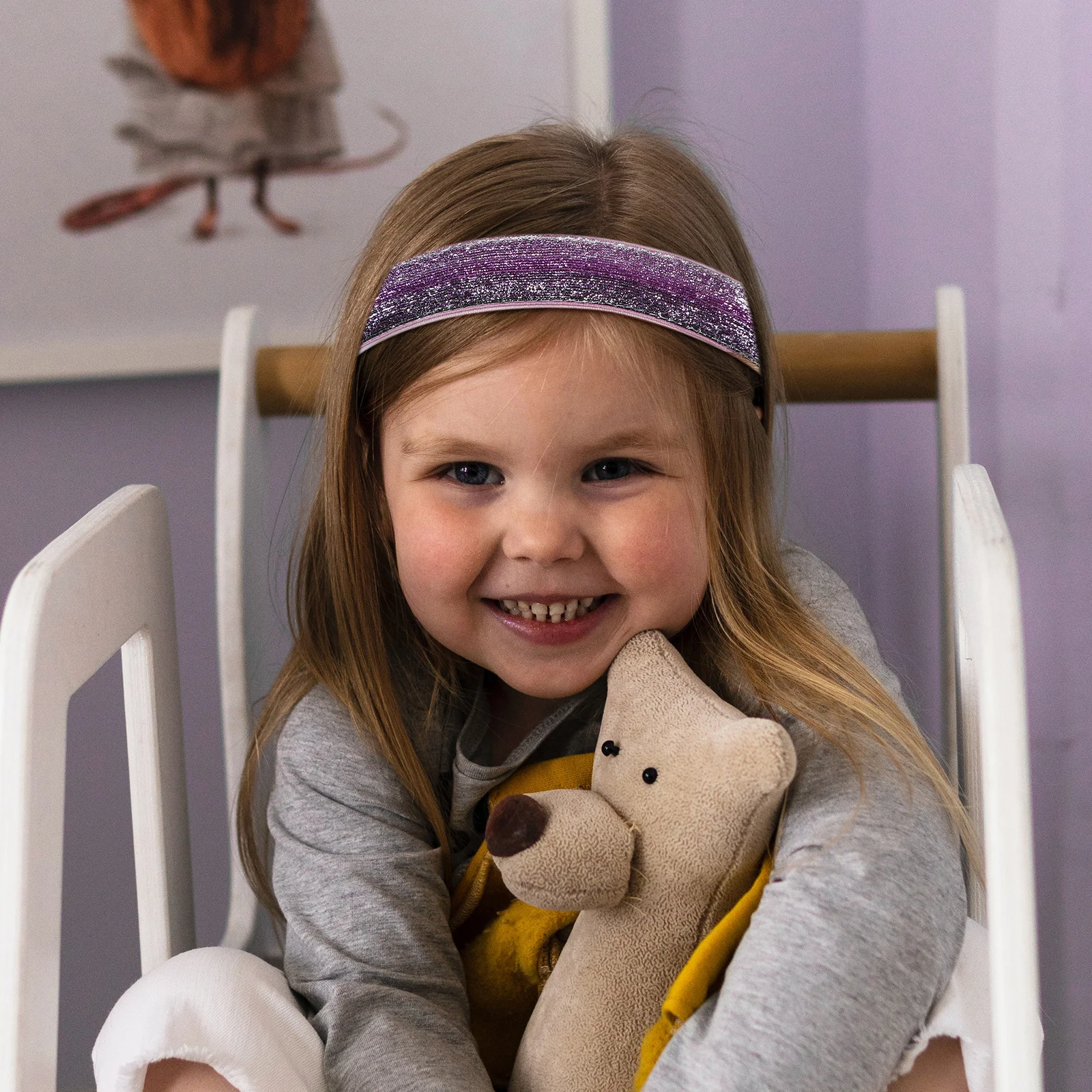 

4Pcs Kids Sports Headband Elastic Non-Slip Breathable Cloth Head Wrap for Running Exercise Fitness Hairband Accessories