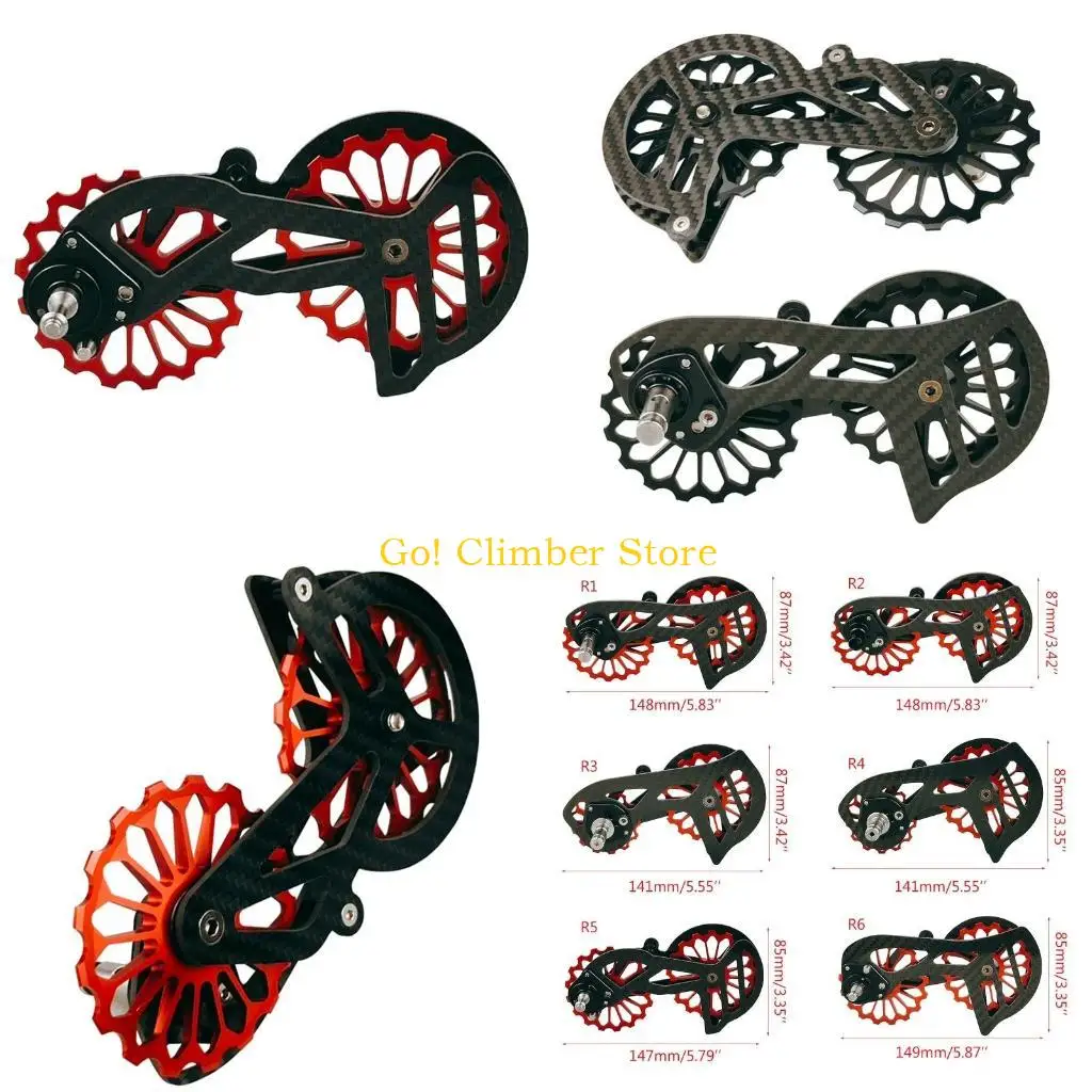 

Q84C Rear Gear for / Sram Bike, 13t 17t Carbon Fiber Derailleur and Ceramic Road Bike Pulley 4600/4700/6700/6770/r7000