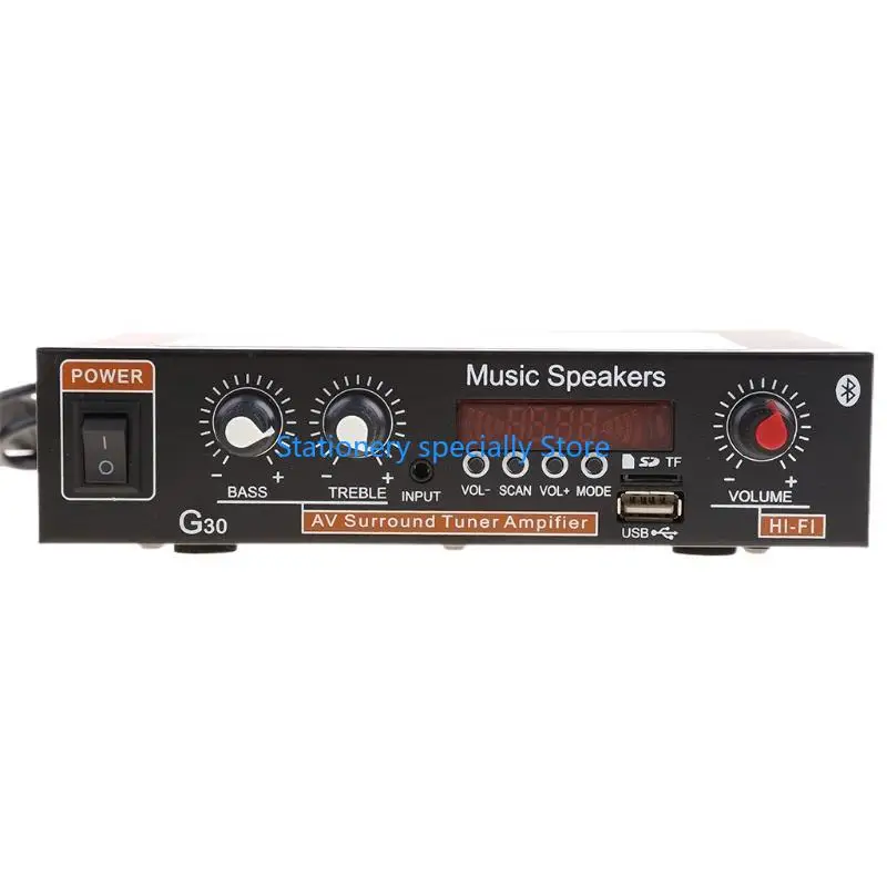 P0RB Bluetooth-Bluetooth Subwoofer Music Player Support FM TF Aux 2Ch con telecomando