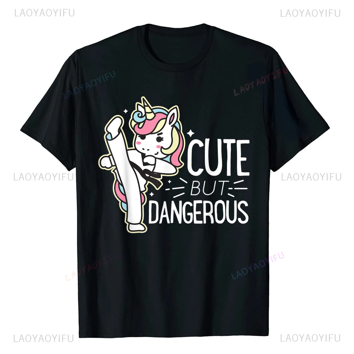 

Kawaii Dangerous Karate Taekwondo Tshirt Women Men O-neck Casual Short Sleev Tee Ropa Mujer Funny Graphic Tshirts Funny Tops