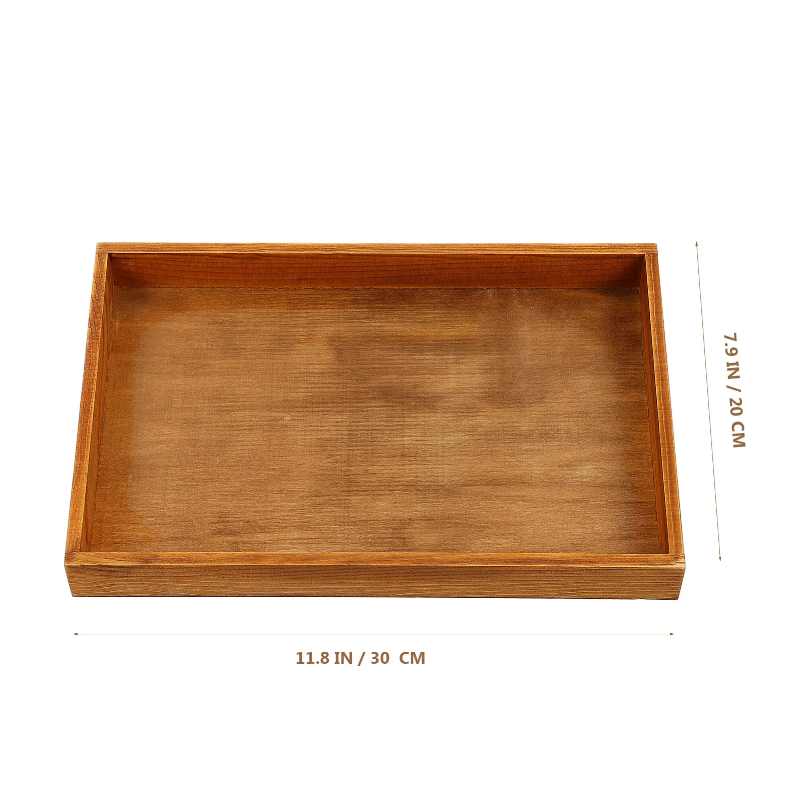 Wooden Storage Container Solid Wood Desktop Organizer for Home Office Countertop Window Sill Bathroom Decorative Sundries Box