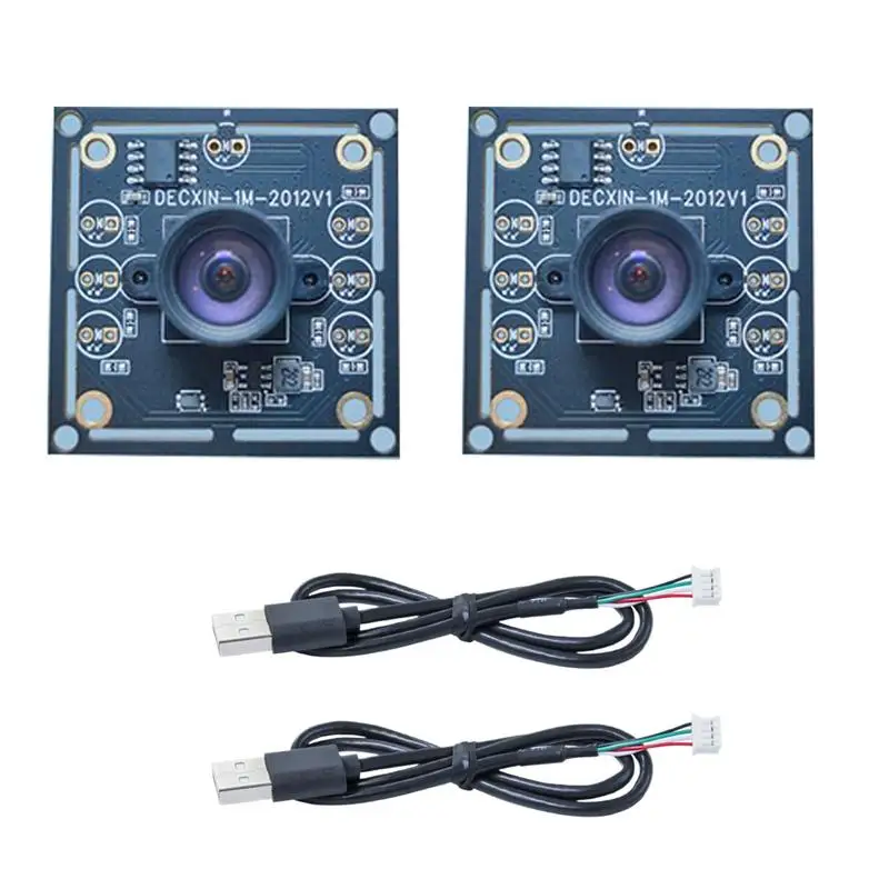 Module de caméra 100 degrés 1MP OV9732 1280x720, pilote gratuit USB, mise au point manuelle avec câble de 2 mètres/3 mètres pour WinXP/7/8 DIY