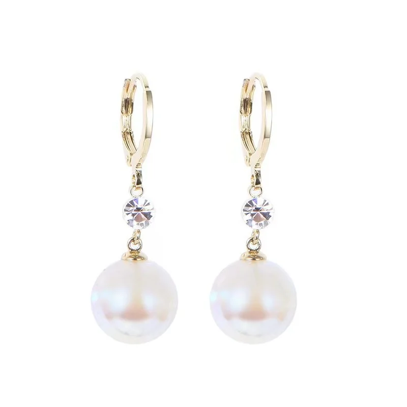2024 New Droplet Pendant Oval Pearl Earrings for Women
