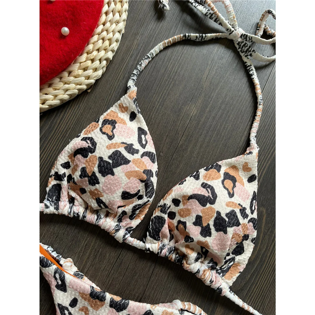 Leopard Extreme String Mini Micro Thong Bikini Damen Badeanzug Frauen Bademode Zweiteiliger Bikini-Set Badebekleidung V5072 – Detail 19
