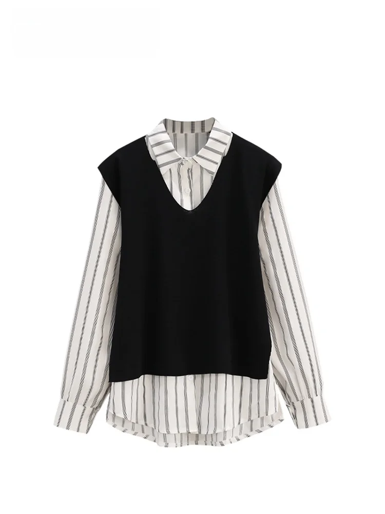 

plus Size Ne Long Sve irt Women's Faion Slimming Meat Covering Design Top for plus Size Women Autumn Wear