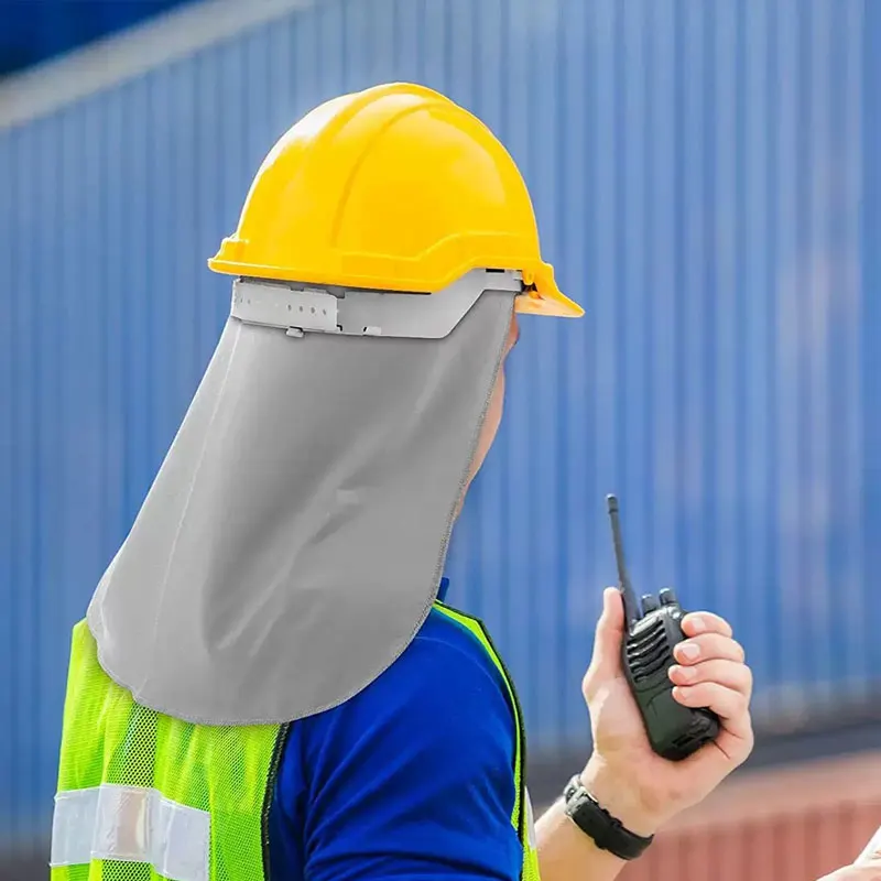 Sun UV Protection Face Mask Cooling Helmet Liner with Neck Mask for Cycling Running Outdoor Work for Women Men view 4