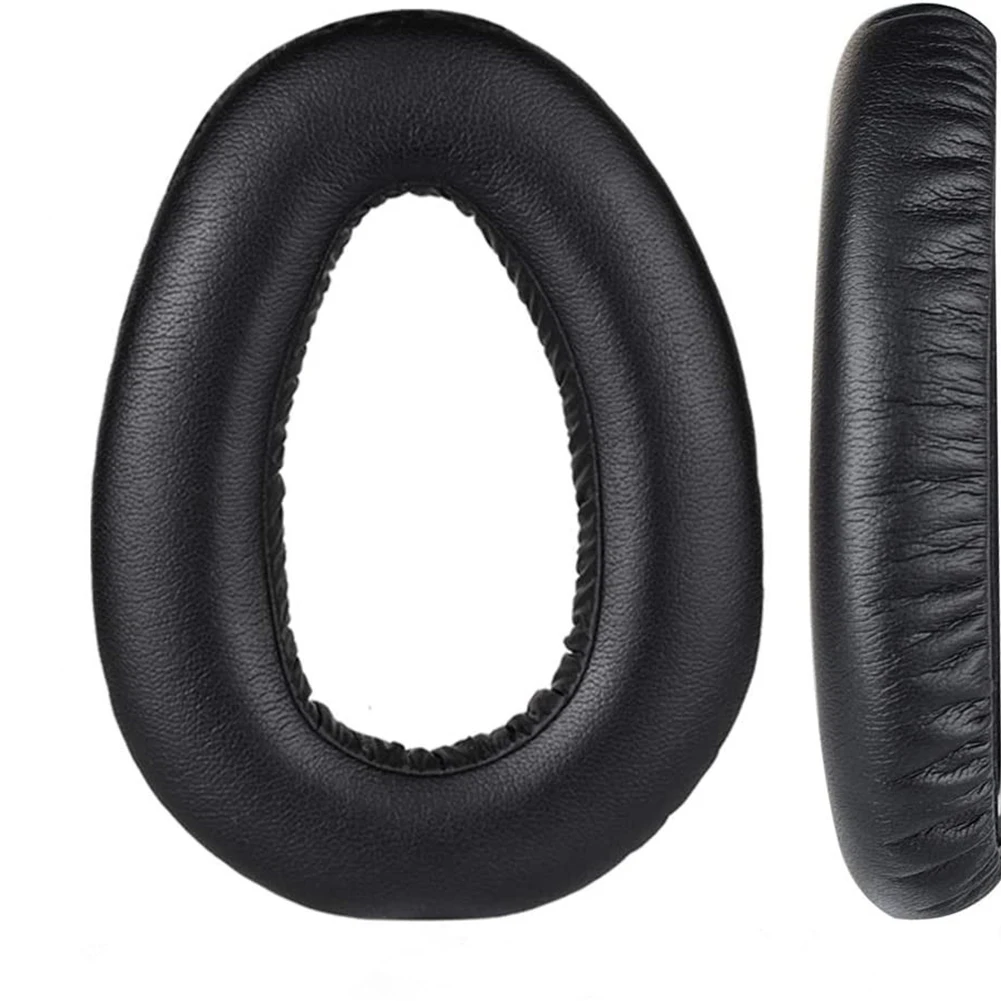 

Earphone Pad Ear Cushion 2 Pcs 95*70mm Accessories Black Leather Pair Parts Replacement For PXC480 MB660 Durable