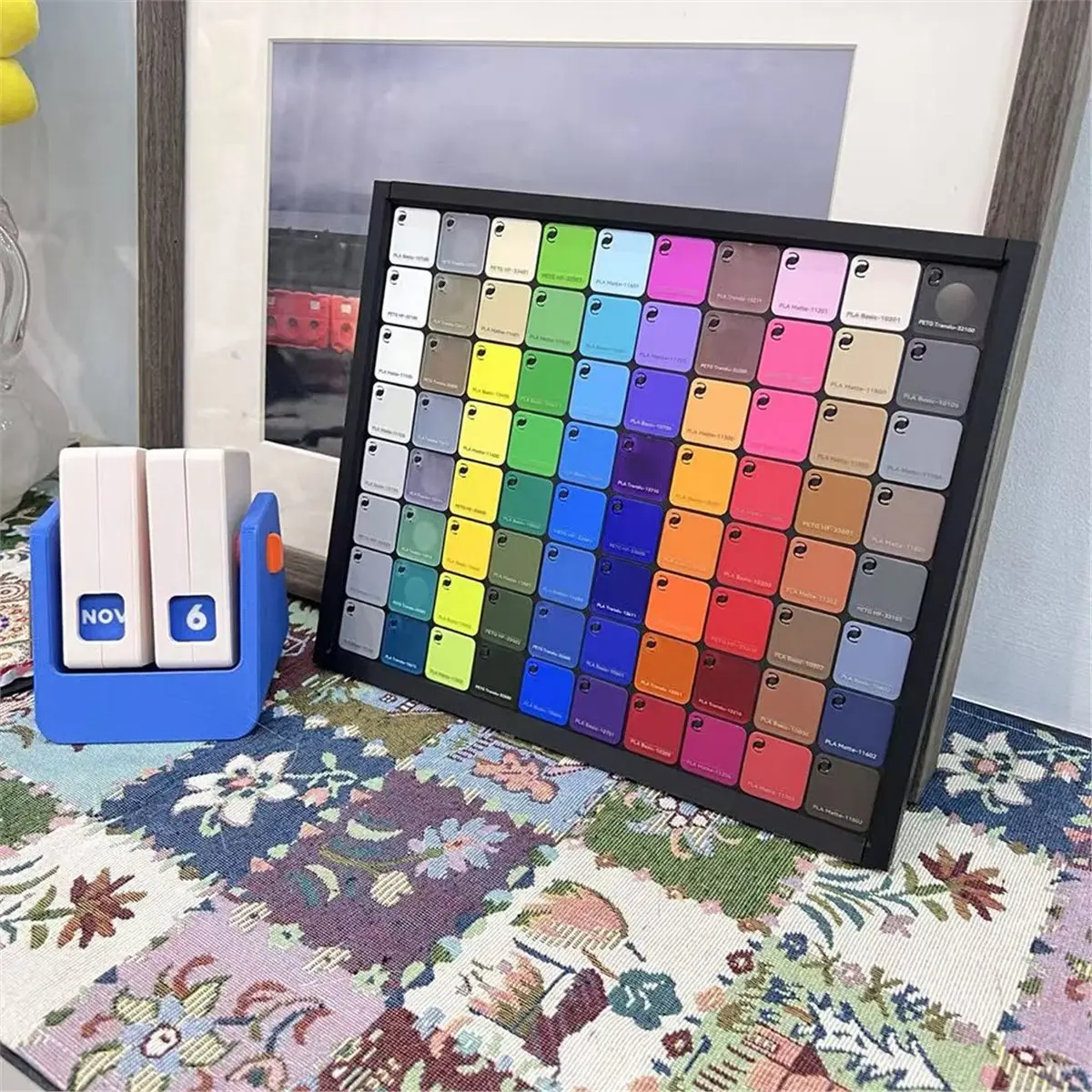 618 Mega Sale For Bambu Lab Filament Swatche 3D Printing Consumables Color Card 24 X 24mm 80pcs