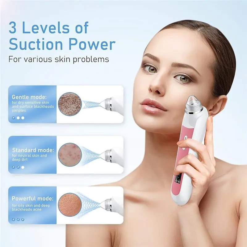 【OFF SHELF】Blackhead Remover Tool With Camera, USB Interface Type Pore Vacuum, Black Head Extraction Device