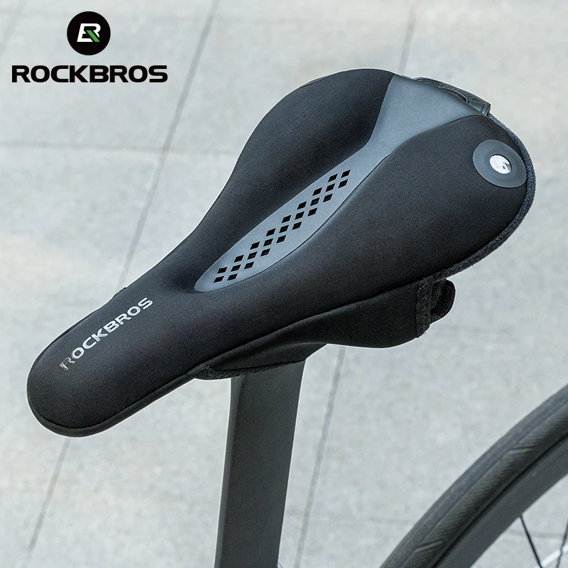 

ROCKBROS чехол для велосипедного седла MTB с задним фонарем седло для шоссейного велосипеда дышащая удобная подушка чехол для велосипедного седла