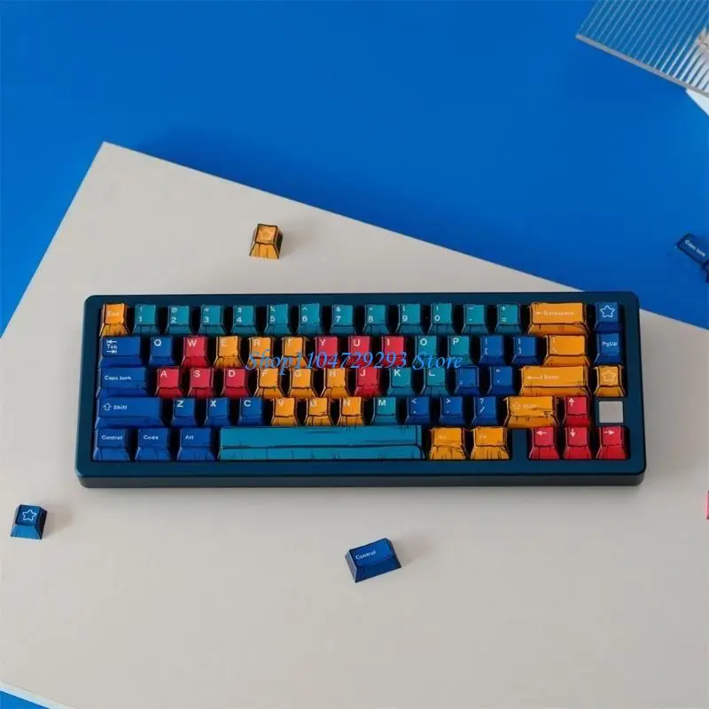 Luci miste palette Y2GD 78Keys PROFILE ORIGINALE PROFILO Sublimations KeyCaps PBT per tastiere meccaniche 60%