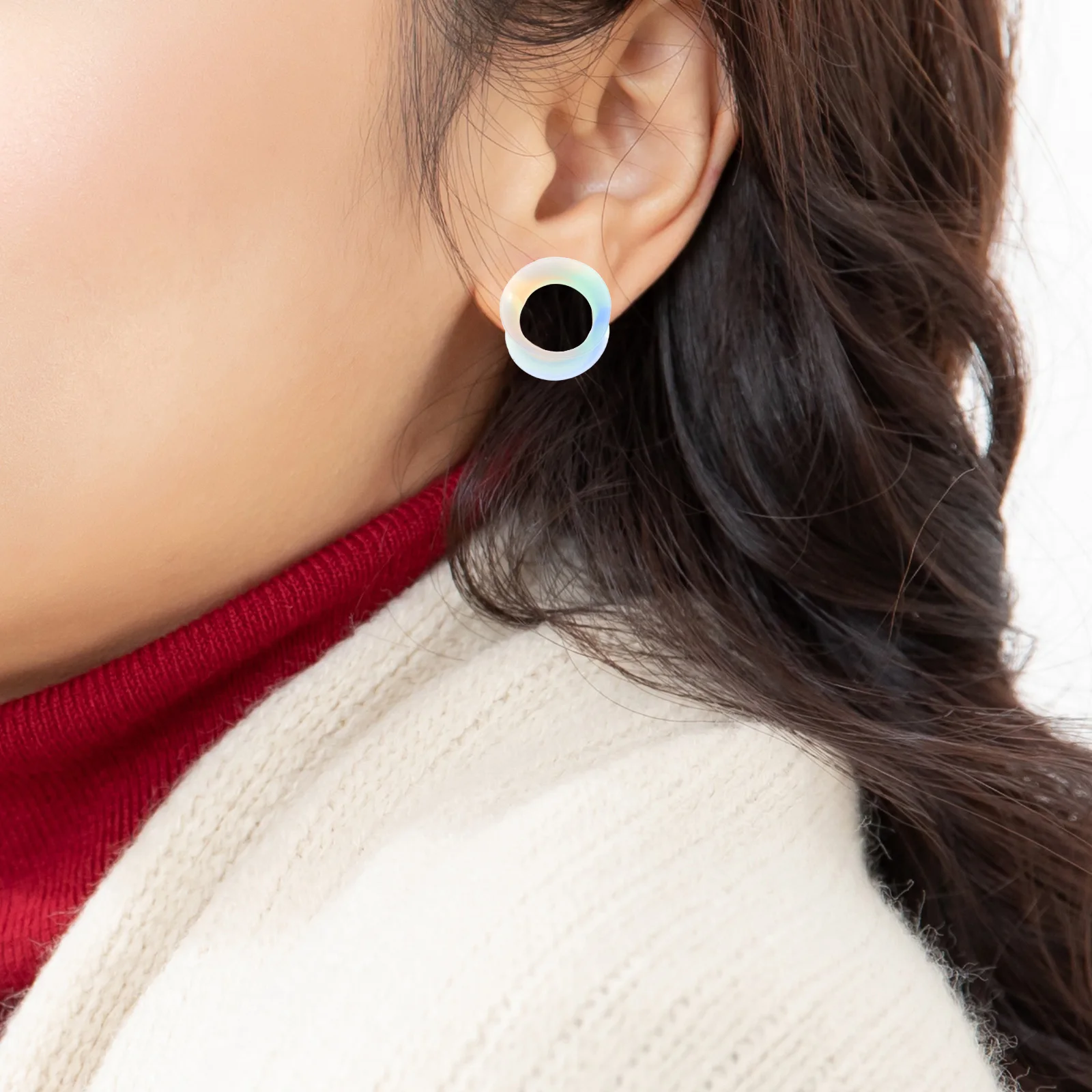 

11 Pairs Earring Accessories Stretching Tunnels Gauges Silicone Comfortable Expander Kit Silica Gel