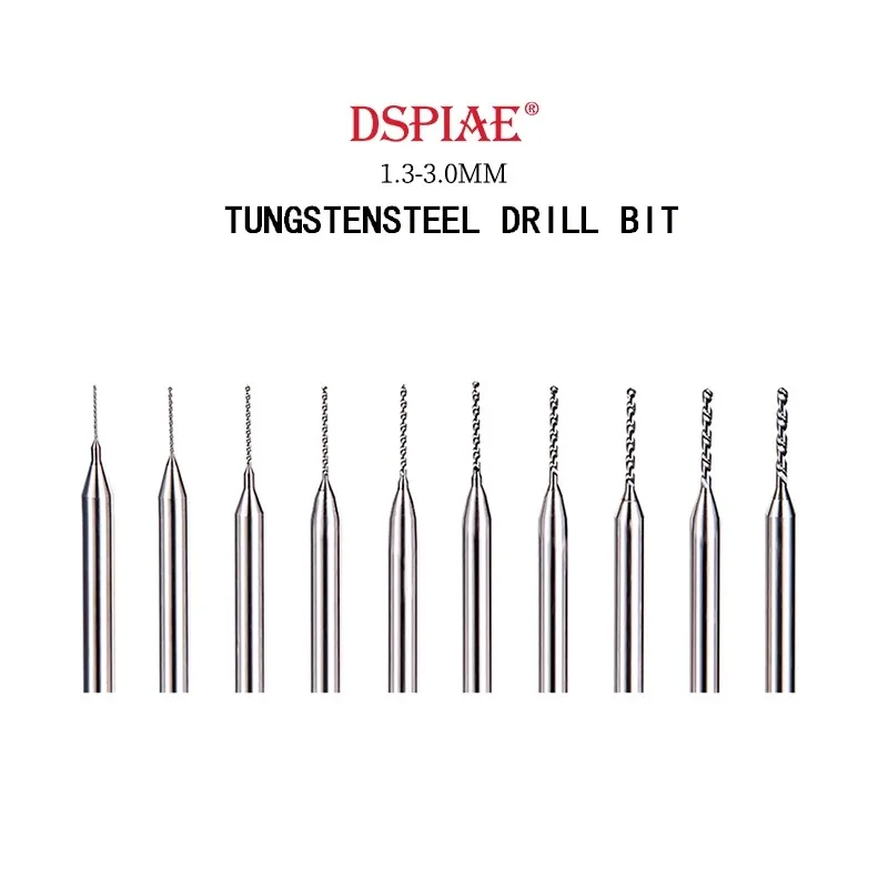 

DSPIAE DB-01 0.3~ 3.0mm Hand Drill Tungsten Steel Bit, Drilling Tool, Model Making, Hobby DIY Accessories
