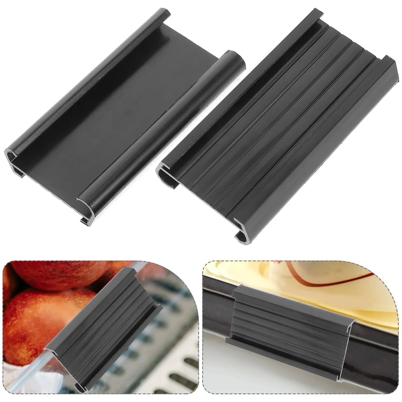 10Pcs Plastic Label Holder Shelf Clip-on Price Display Stand for Supermarket Warehouse Grocery Store Inventory Organization Wire