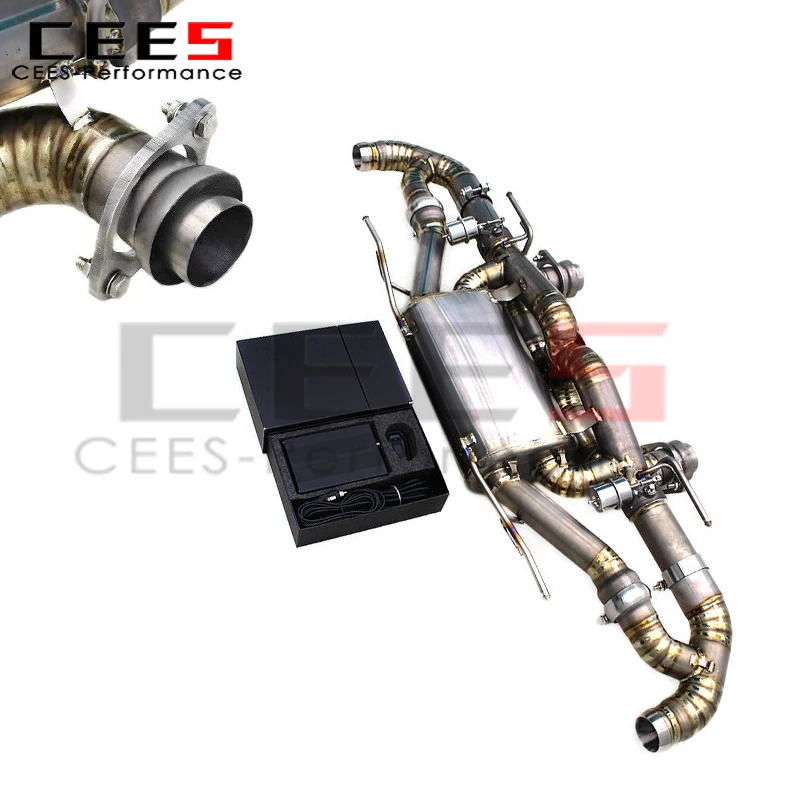 

cees Axle Racing Exhaust for 2013-2018 Aston Martin Rapide S 560CV V12 6.0L Exhaust Pipe Muffler with Valve Control System