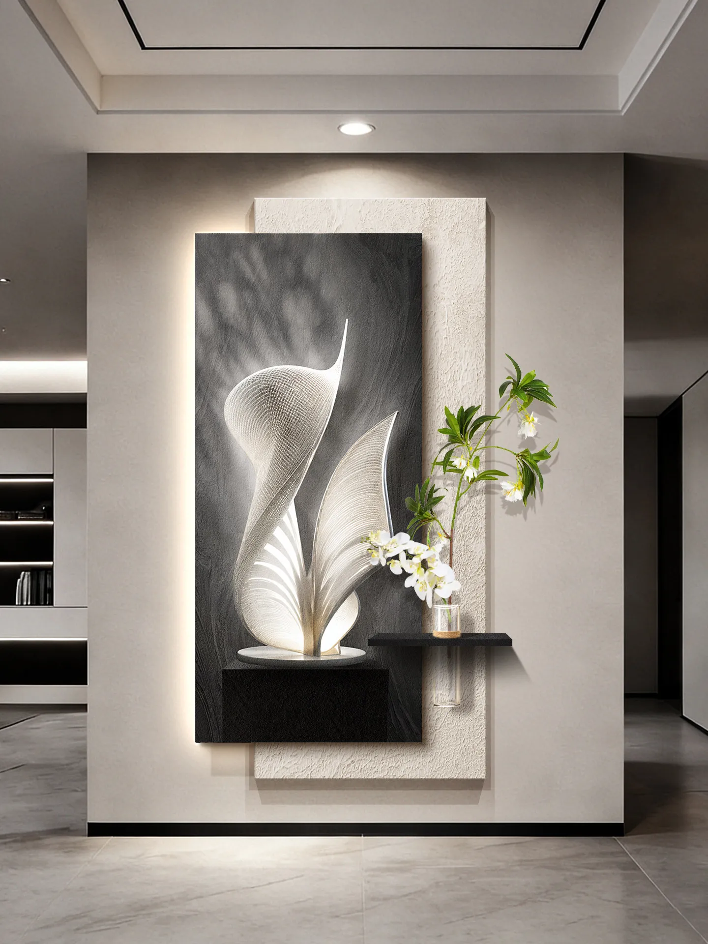 xx-Modern Sandstone Led Entrance Decoration Painting, Home Decoration Entrance Door Living Room Bedroom Sofa Corridor Mural Lamp
