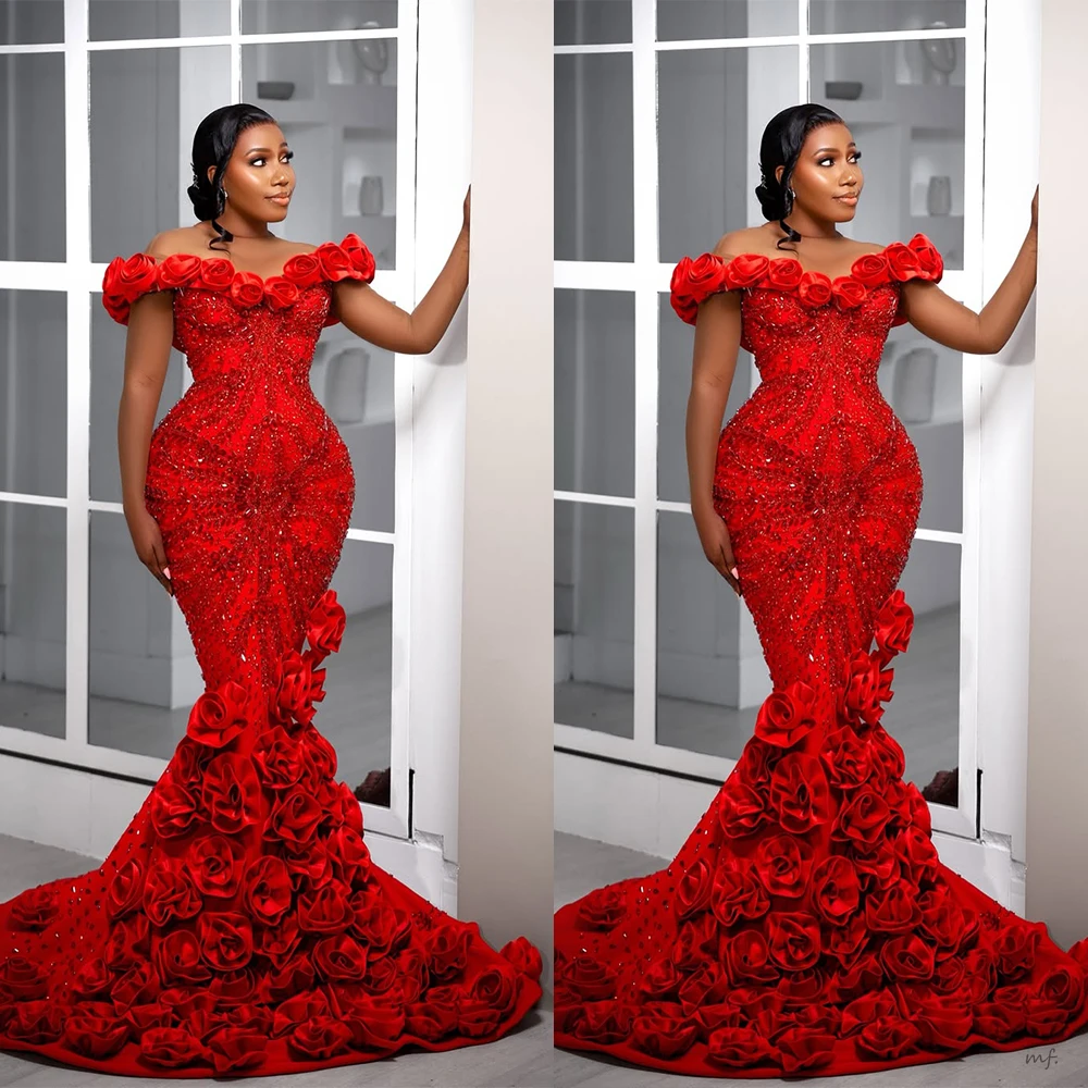 

Elegant Evening Dresses Mermaid Appliques Backless Sleeveless Occasion Prom Dresses فساتين سهرة Custom Made