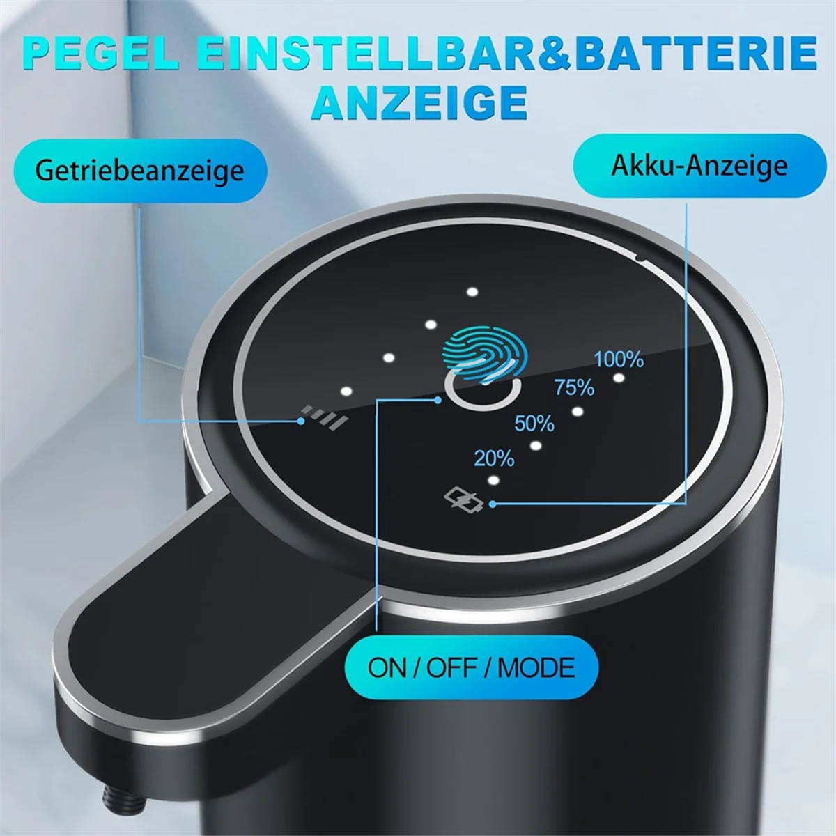 A88M Automatic Soap Dispenser, 380 Ml, Electric Wall Mounting, Non-Contact Automatic Soap Dispenser, USB Rechargeable Gel