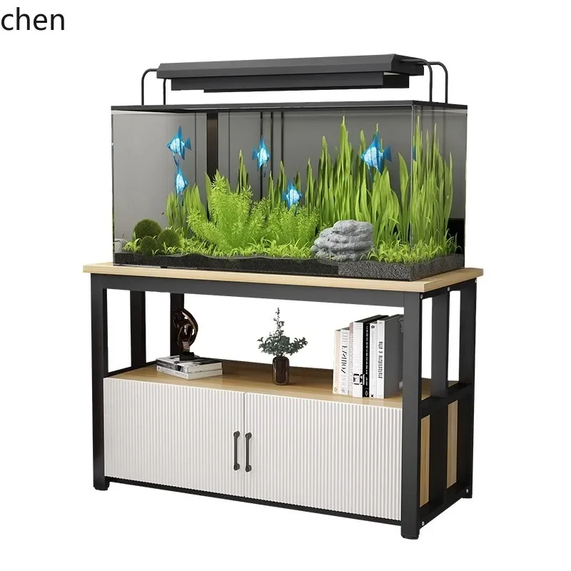 

b7- fish tank bottom cabinet multi-functional living room rack large capacity high-grade atmospheric load-bearing fish tank rack