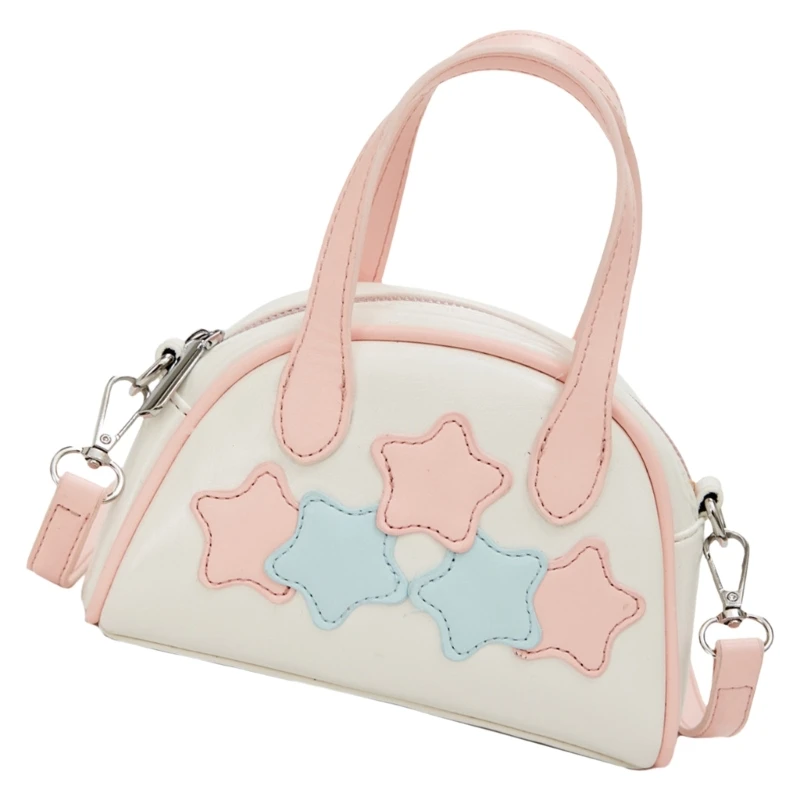 

Five-Pointed Star Crossbody Bag Women Shoulder Bag PU Leather Bag Bowling Bag Fashion Handbag Shopping Bag