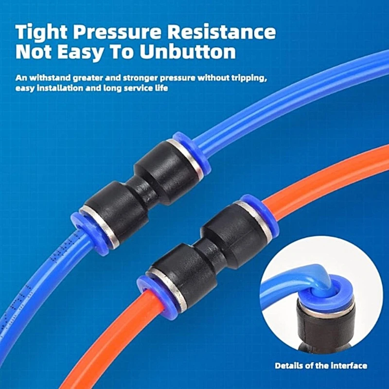 Pack of 60 Fast Release Air Hose Connectors, Time Savings Rubber Sealing Joints Suitable for Enthusiasts & Professional