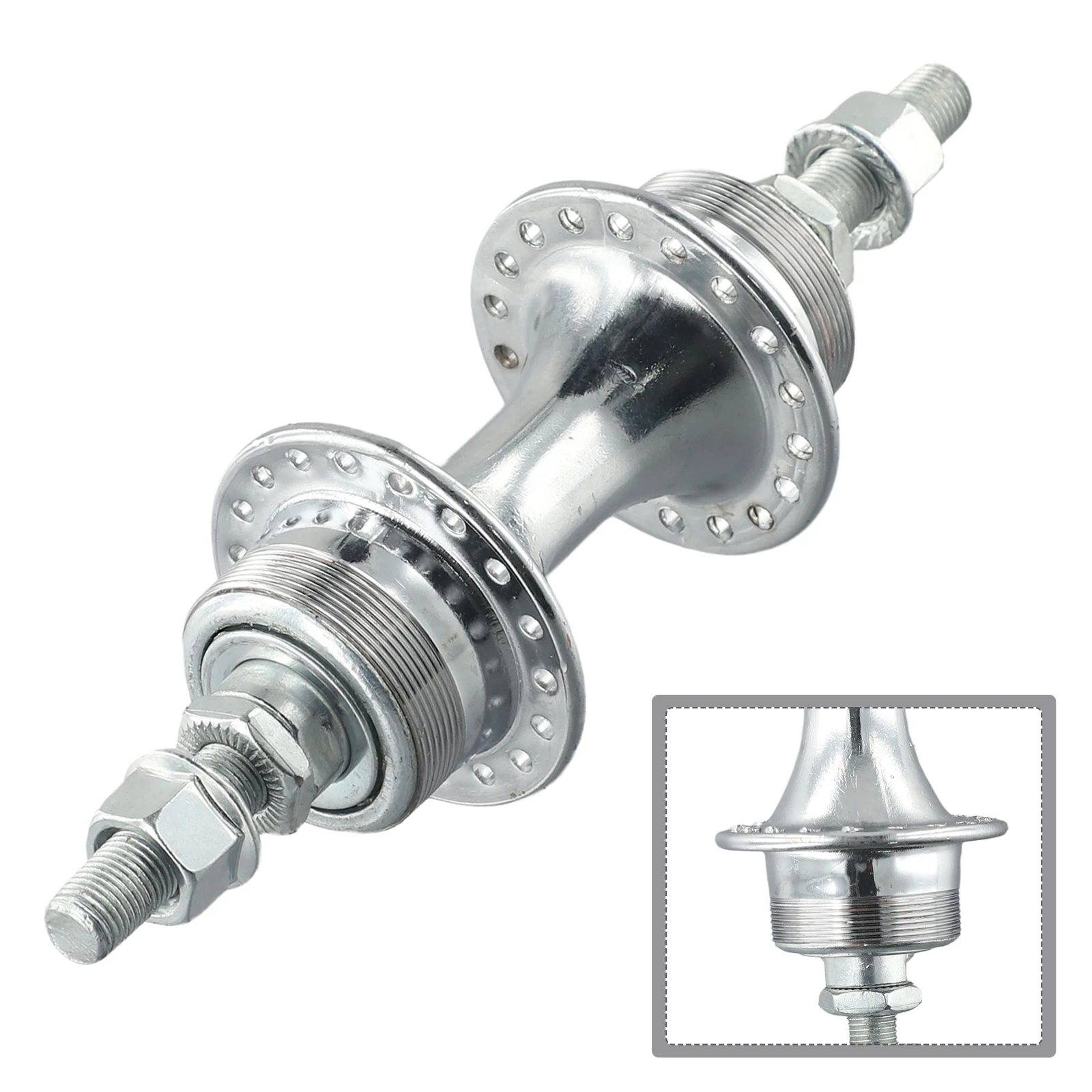 

Bicycle Kits 1pc 36 Hole Bike Hub Iron Steel Rear 130MM Rear Drum 340g For Bikes For Old School Bike Front 100MM