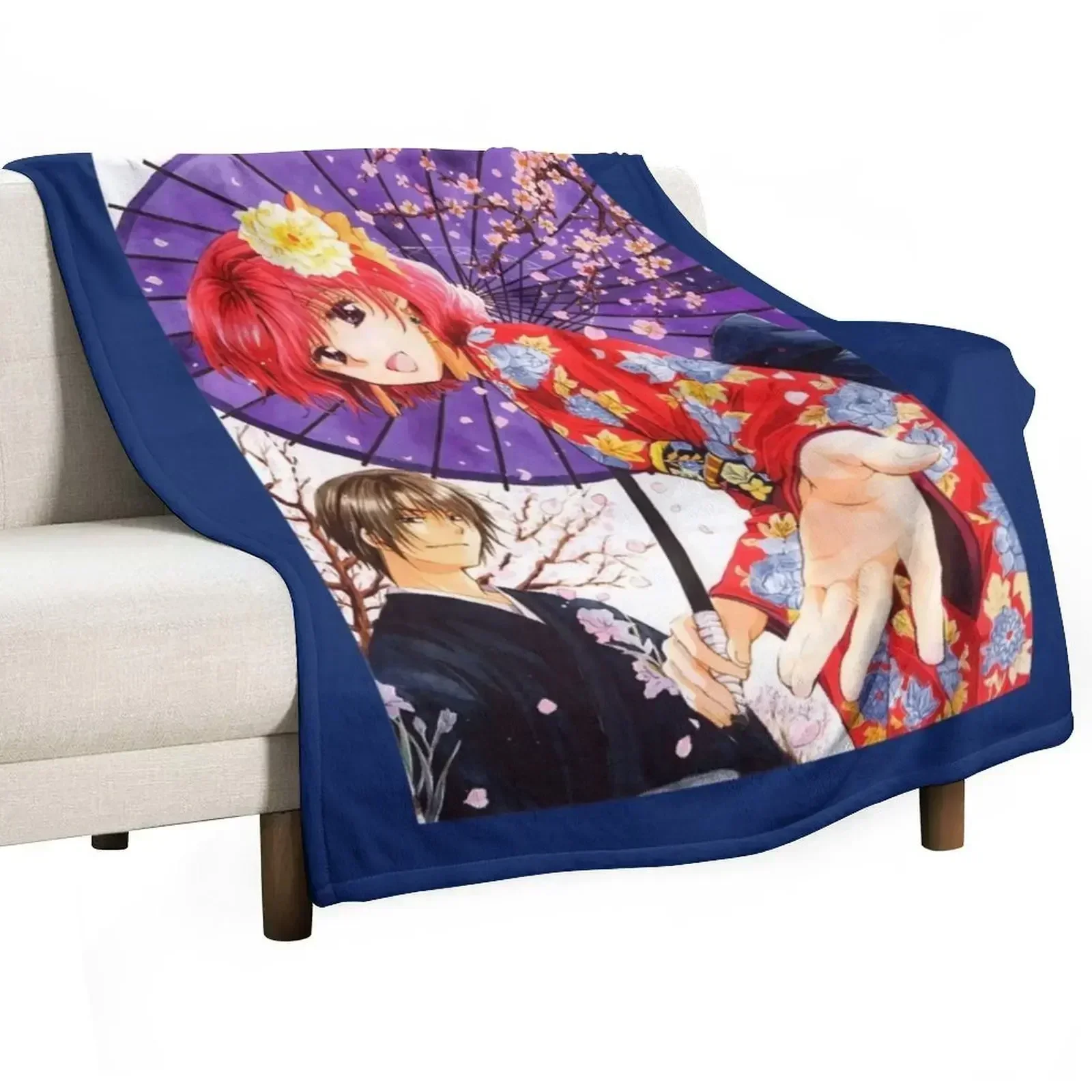 

Yona and Hak Throw Blanket Blankets For Bed cosplay anime Blankets