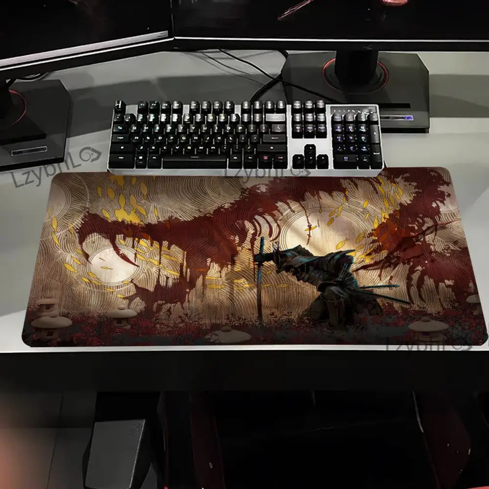 

Samurai Warrior Large Mouse Pad Gamer Computer Accessories Keyboard Table Mat XXL Mousepad Company Gaming Laptop Desk Accessory