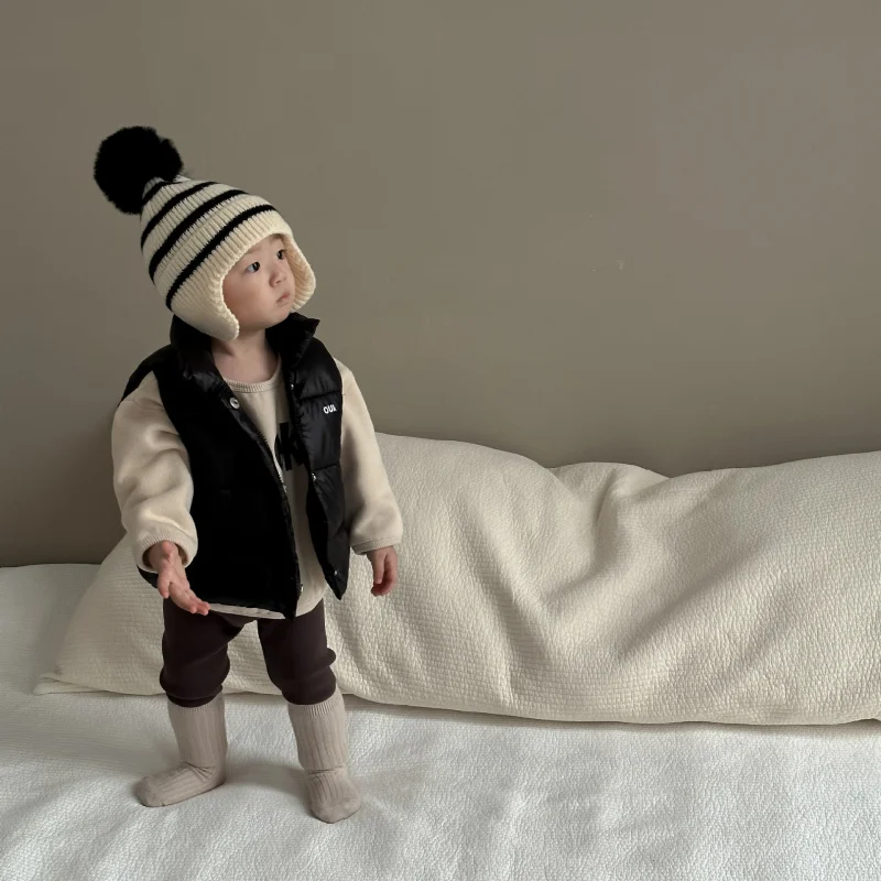 

Toddler Autumn Winter Clothes Children's Cotton Vest Jacket Kids Clothing Baby Outerwear Cotton Vest Thickened Winter Outfit