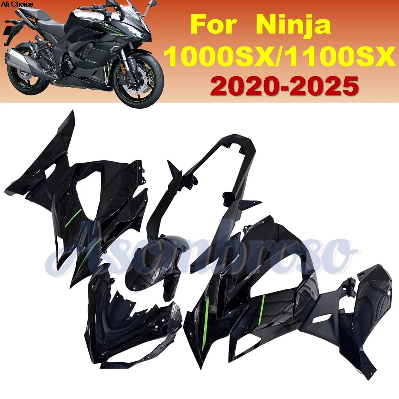 

Motobike Fairing Kit For Kawasaki Ninja 1000SX 2020 2021 2022 2023 2024 2025 1100SX Z1000SX 20-25 Complete Bodywork Panesl