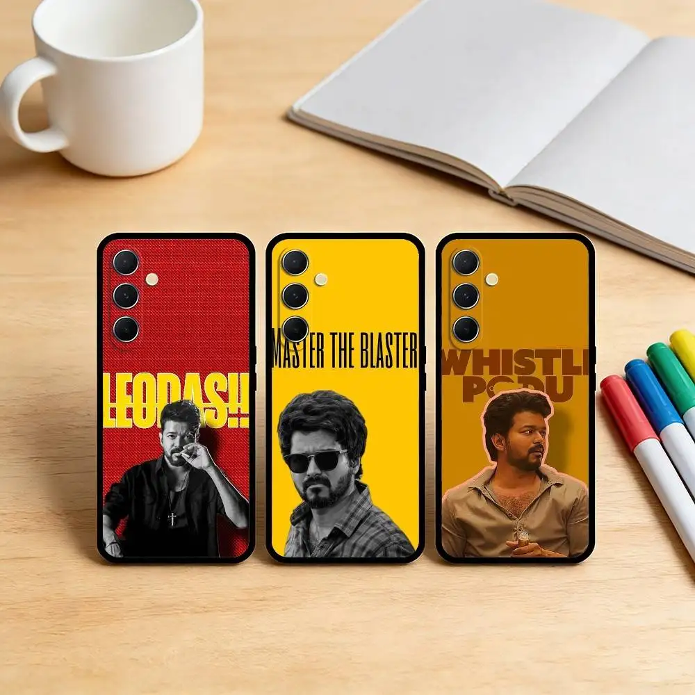 

AAA T-ThalaPathy V-Vijay Actor TVK Phone Case For Samsung S25,S24,S21,S22,S23,S30,Ultra,S20,Plus,Fe,Note,10,9,5G Black Cover