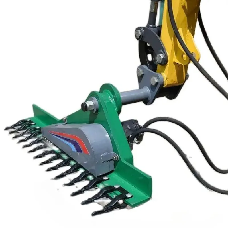 Excavators with hydraulic mowers can easily break branches at high speed in hillside rivers