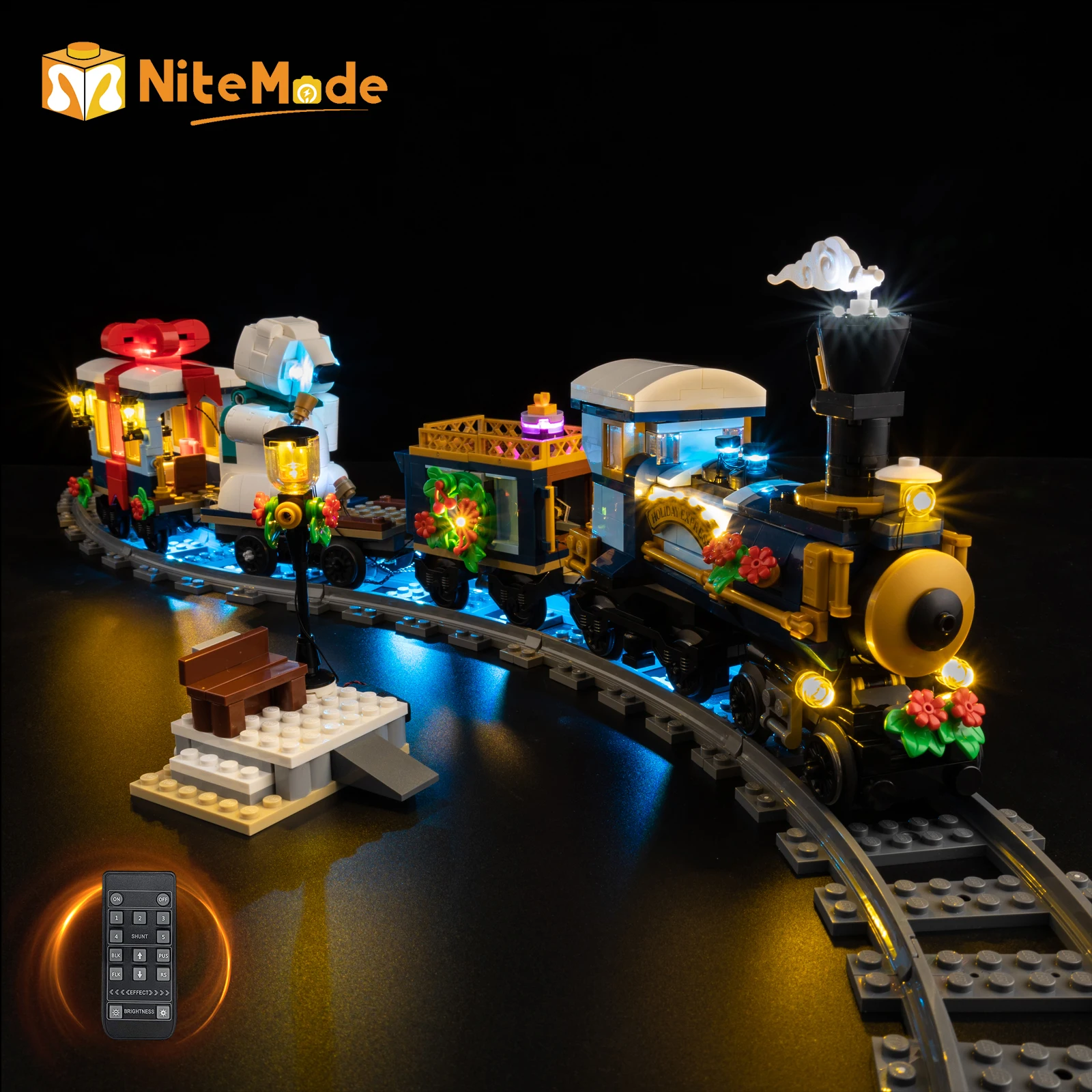 Set Lampu Led Easylite Cocok untuk Kereta Lego Holiday Express 10361 (Tanpa Model)