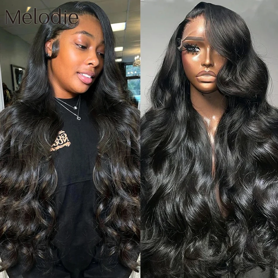 Melodie 220 Density 13x6 HD Lace Frontal Wig Water Body Wave 13X4 Front Human Hair Wigs Glueless 5X5 Closure For Women