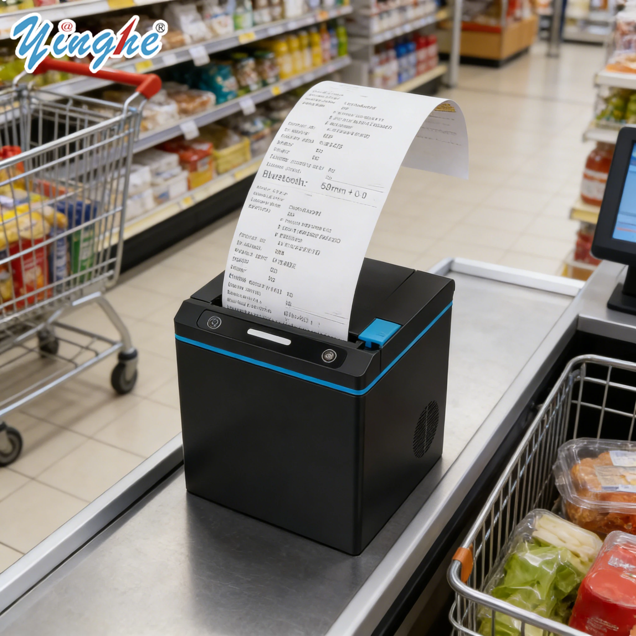 

Professional Restaurant POS System - 300mm/s Thermal Printer With Auto Cutter, Perfect For Food Delivery Platform Integration