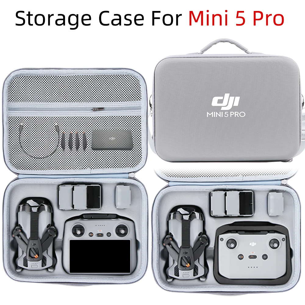 Rc Helicopter Bag - สำหรับมินิ 5 โปรกรณีความจุขนาดใหญ่แบบพกพา PU วัสดุกระเป๋าเก็บของสำหรับ DJI