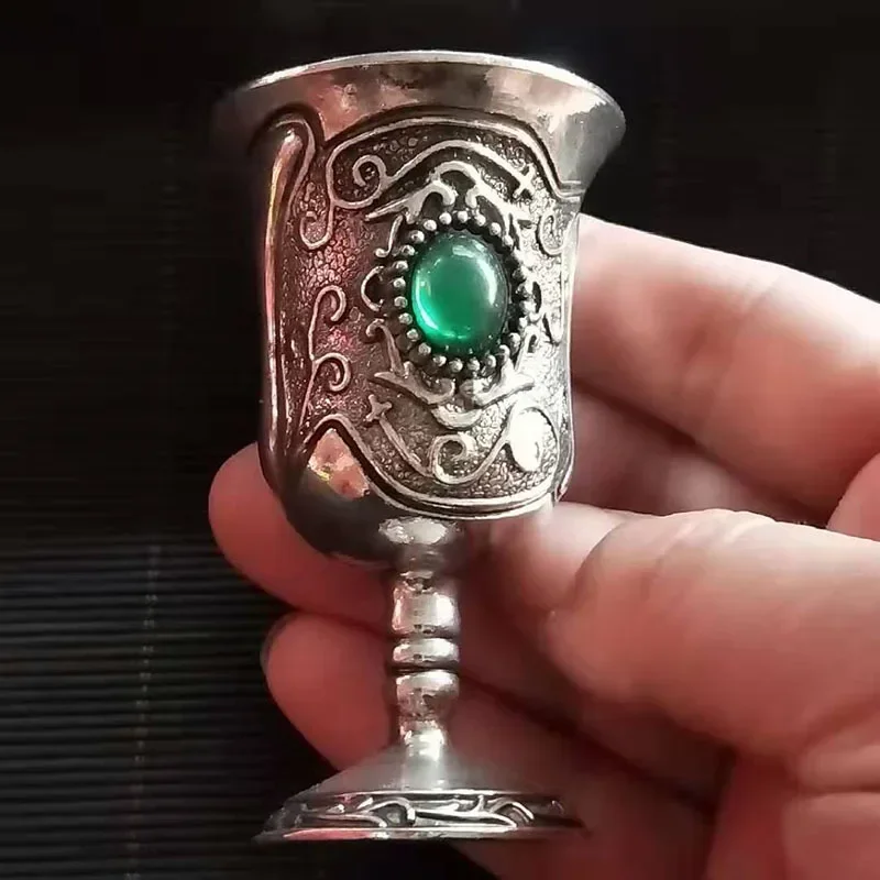 ماجيك بوذا مذبح الكأس كأس ويكا باقان الرجعية العرافة الدعائم القوطية كوكتيل كوب ويسكي حانة بار كأس للنبيذ #5