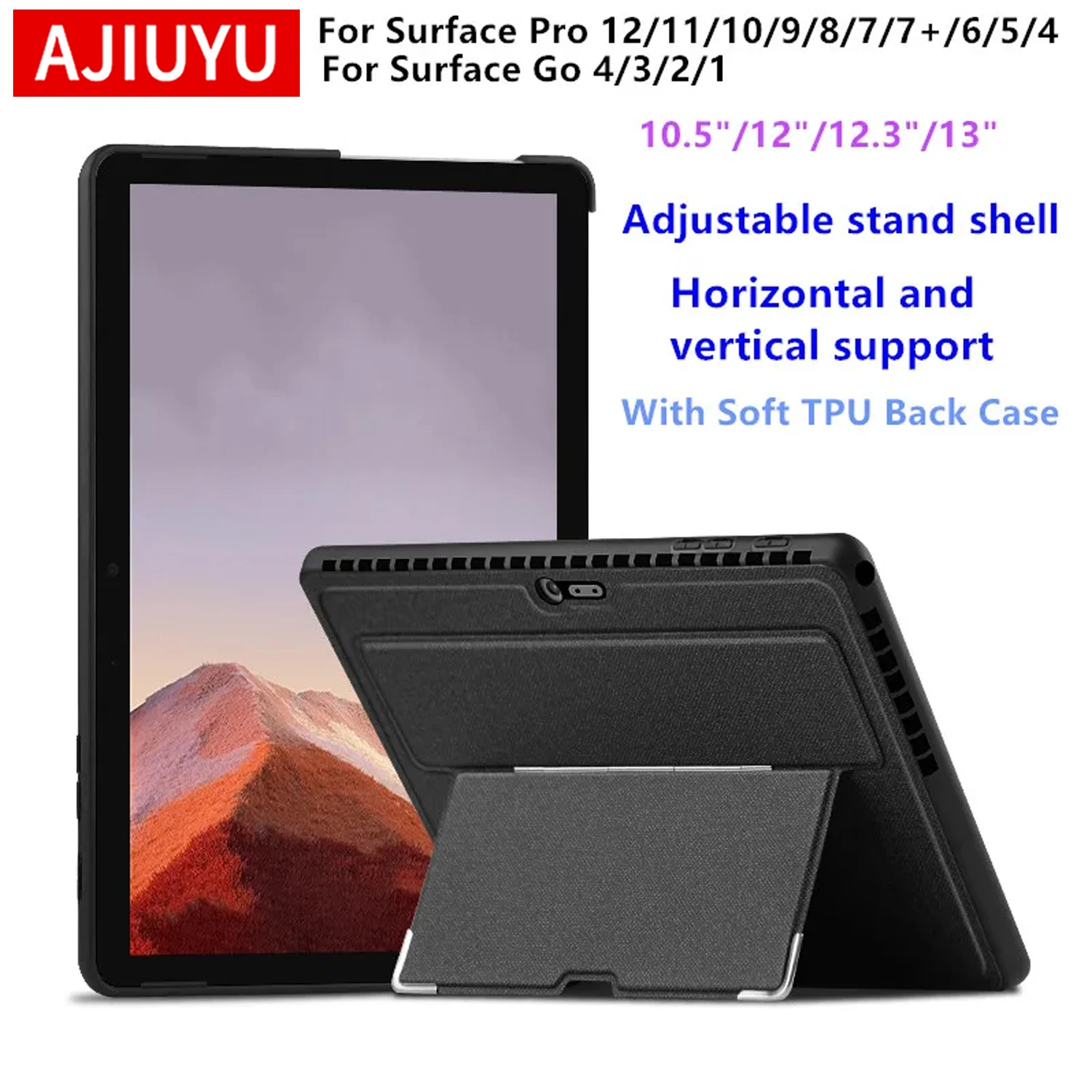 

Case For Microsoft Surface Pro 11 10 9 8 13" Pro 12 12" Tablet Cover For Surface Pro 7 7+ 6 5 4 12.3“Case Surface Go 4 3 2 Cover