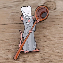 Chef Animal Pin Cute Brooches for Clothing Enamel Pin Cartoon Brooch Men Women's Badges Backpack Fashion Jewelry Accessory Gift