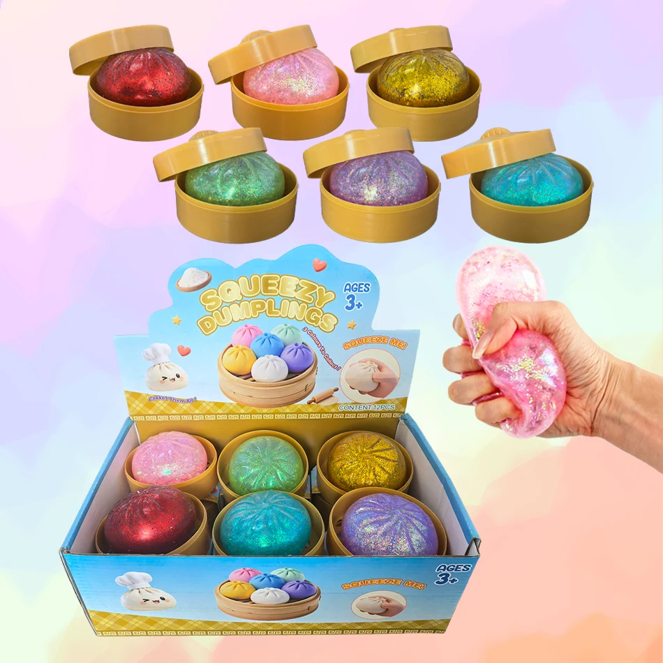 

Красочные сжимаемые игрушки-антистресс в форме пельменей, многоразовые, высокоэластичные, для снятия стресса, уникальные декоративные подарки