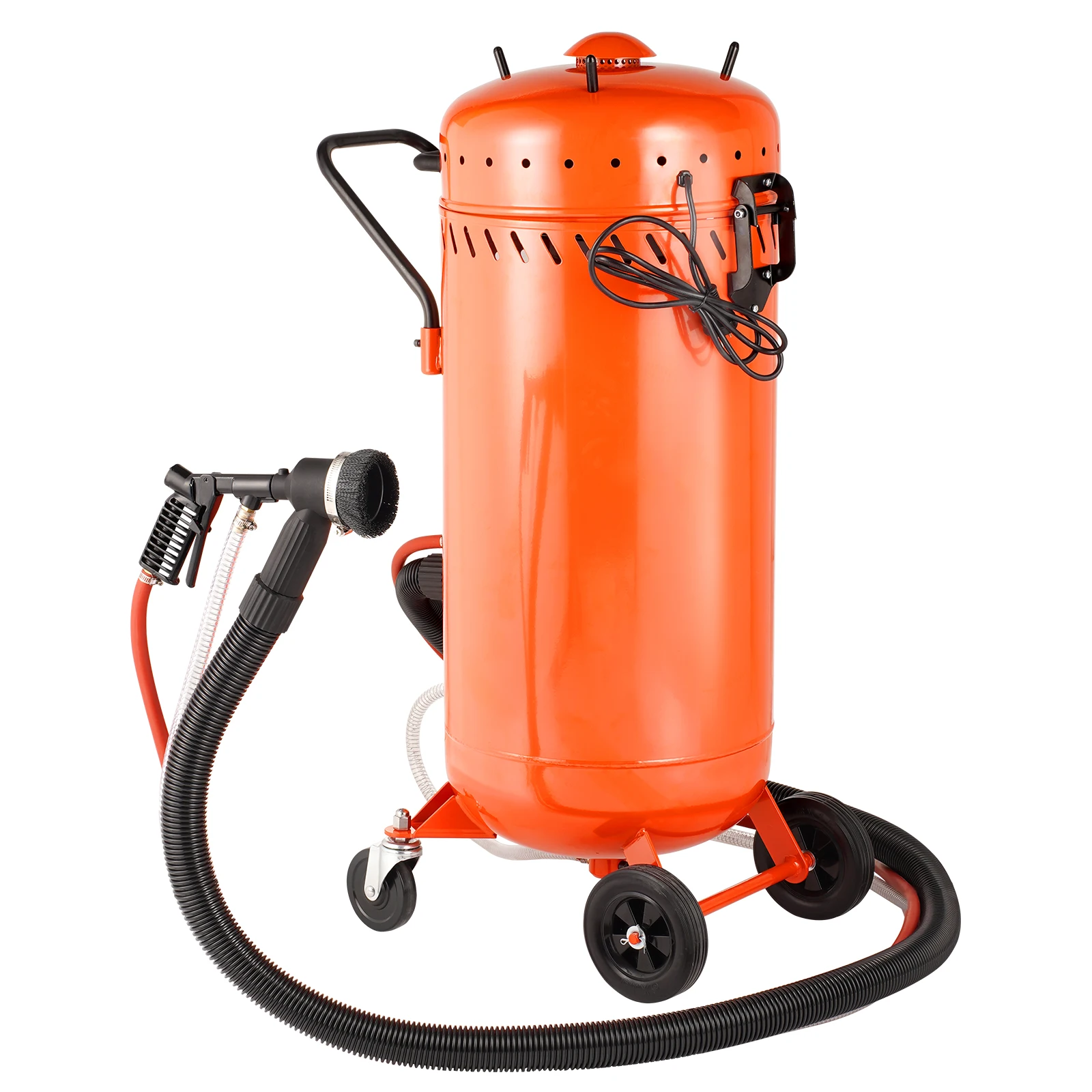 SucceBuy 28 Gallon Vacuum Sand Blaster Dustless with Built-in 1200W Vacuum System for Dust Control Abrasive Recycle 60-110 PSI
