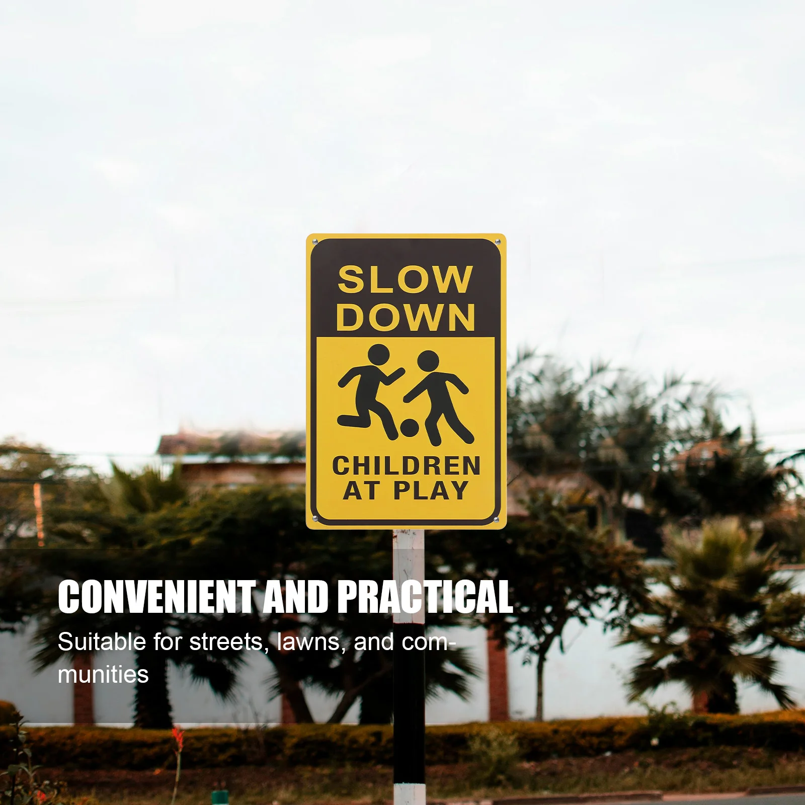 Child Safety Sign Children Playing with Reflective Tape at Make Your Own Custom Signs Metal