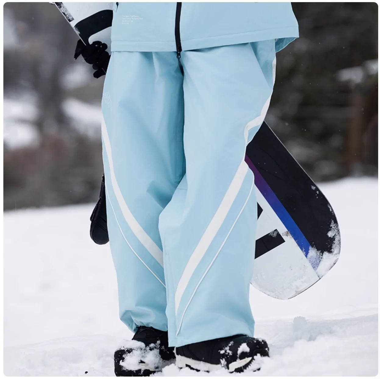 

RAWRWAR 2025 Unisex Ski Pants - 3L Waterproof Windproof Thermal Insulated Snow Trousers for Women & Men Outdoor Winter Sports