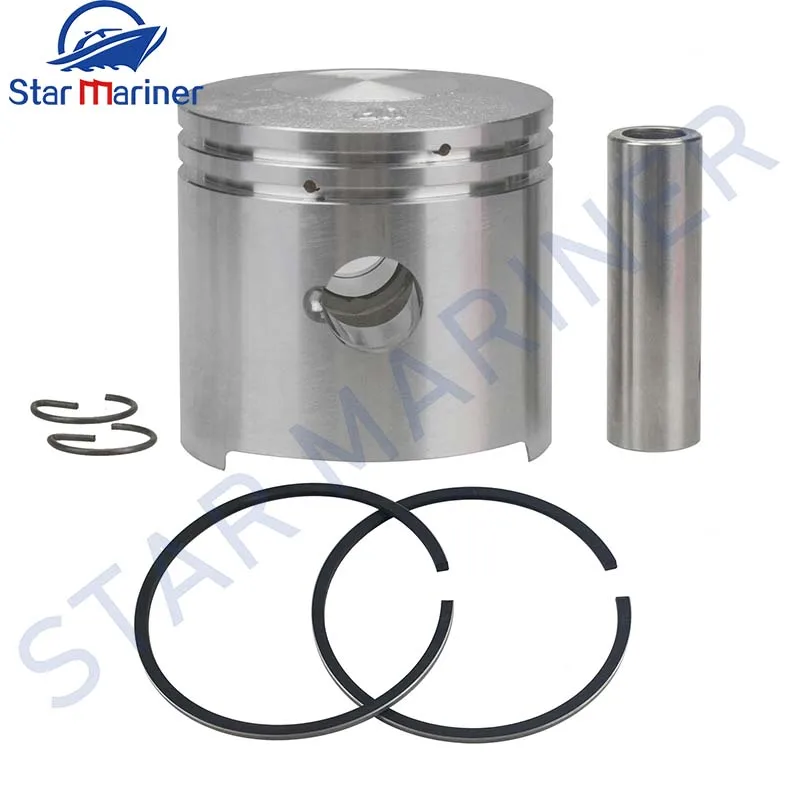 369-00001 Piston Set STD 55MM For Outboard Motor 2T Tohatsu M5 5HP 4HP 369-00001-0 Hanghai 6HP Mercury-Mariner 4Hp 5Hp 779-9615