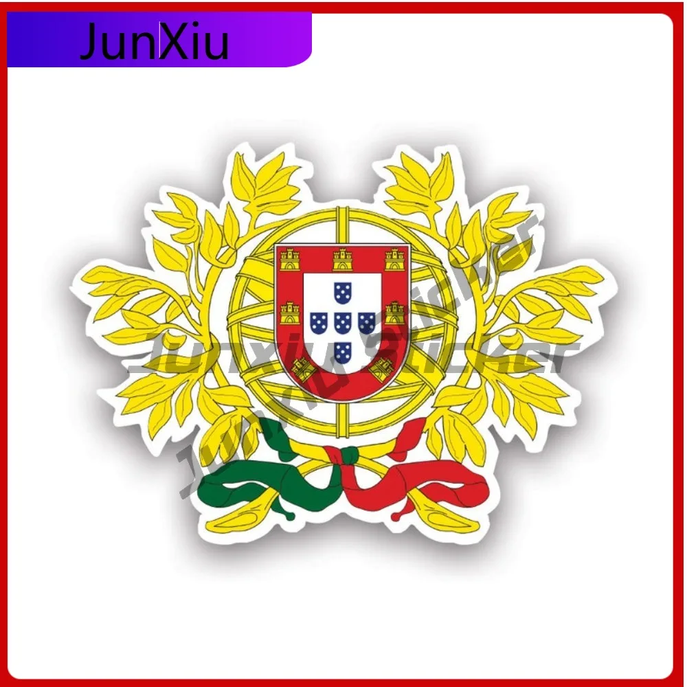 

Portuguese Coat Of Arms Sticker Uv Protected Decals Uv Protected Portugal Flag Prt Pt Coa Cool Style Window Use Waterproof Vi