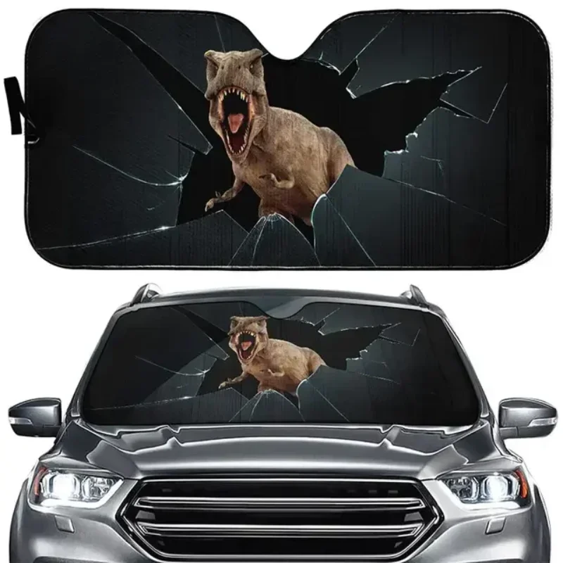 

Новое персонализированное лобовое стекло с изображением динозавра Sunsha, лобовое стекло автомобиля, чехол Sunsha, автомобиль