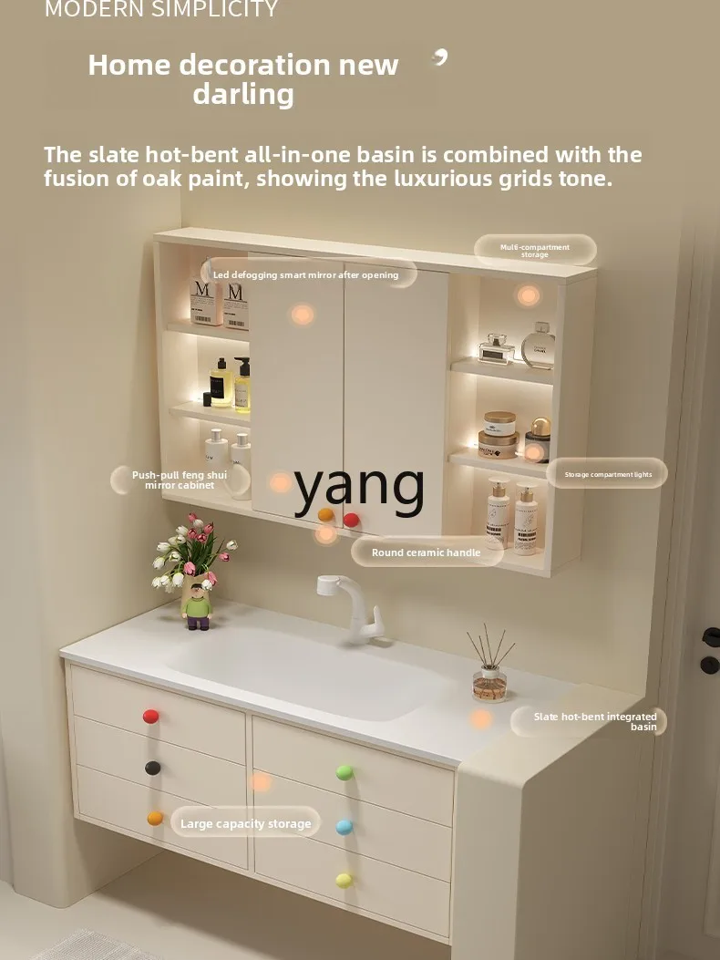 TGF الدوبامين الرياح البلوط خزانة حمام ذكية المرحاض السيراميك حوض غسيل اليد #2