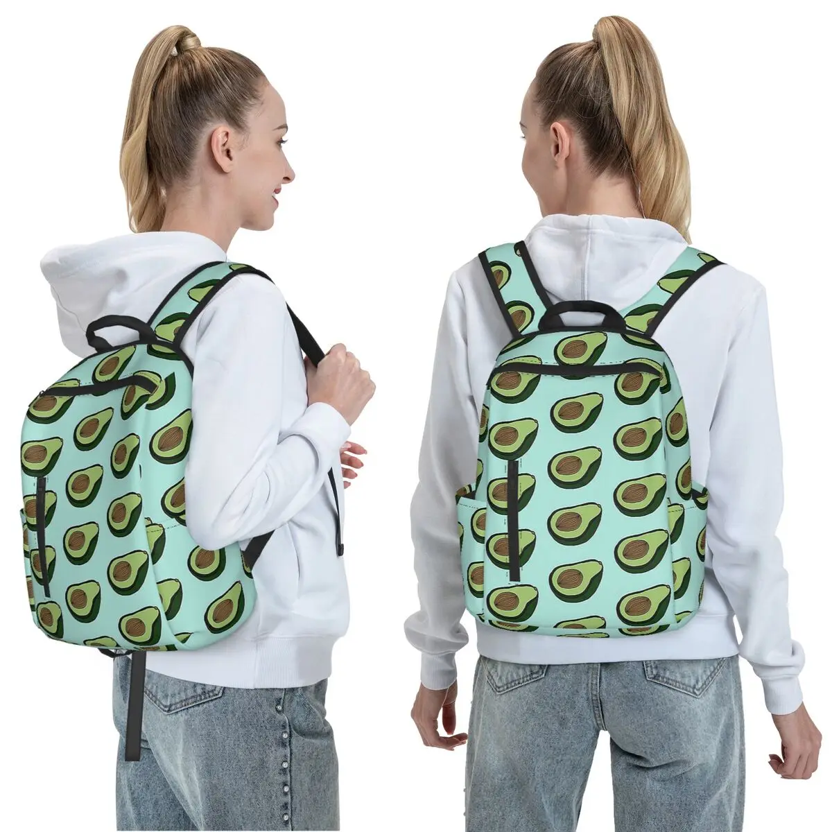 AVOCADO - MINT Backpack Daypack Large Capacity Kids BookBag School Bag Shoulder Bags for Men Women
