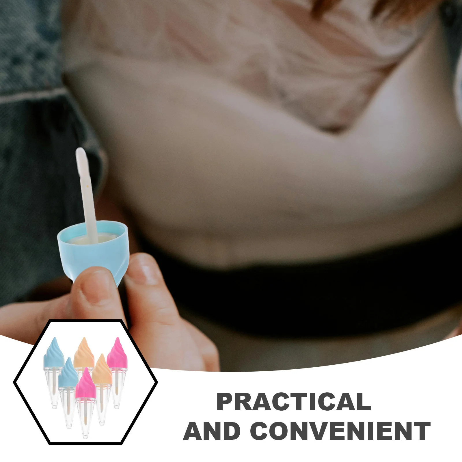 6 uds tubos de brillo de labios contenedores DIY plástico de alta calidad portátil para viajes y uso diario contenedores DIY botellas de crema labial